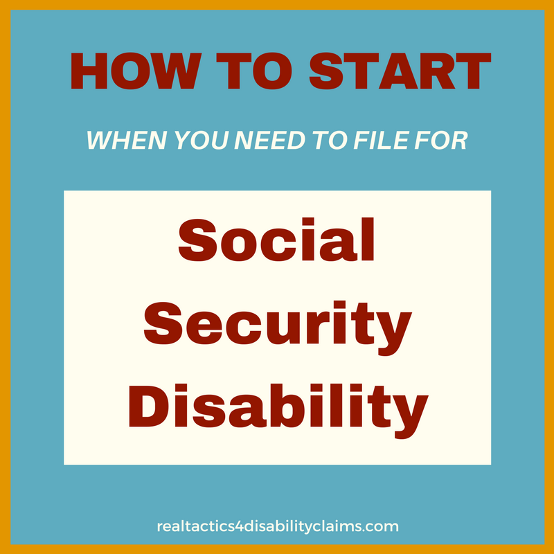 How to start when you need to file for social security disability